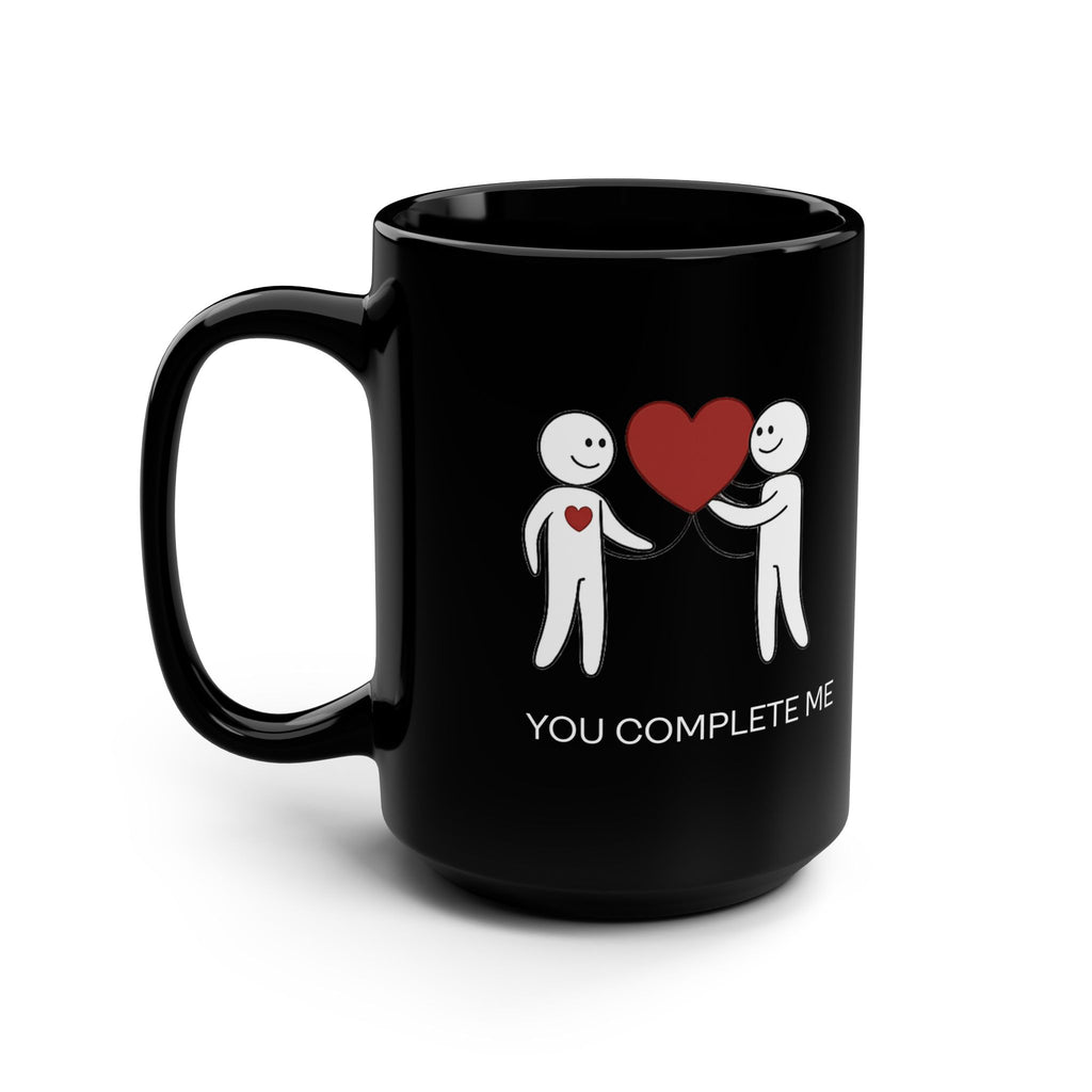 You Complete Me Mug — Romantic Black Coffee Cup