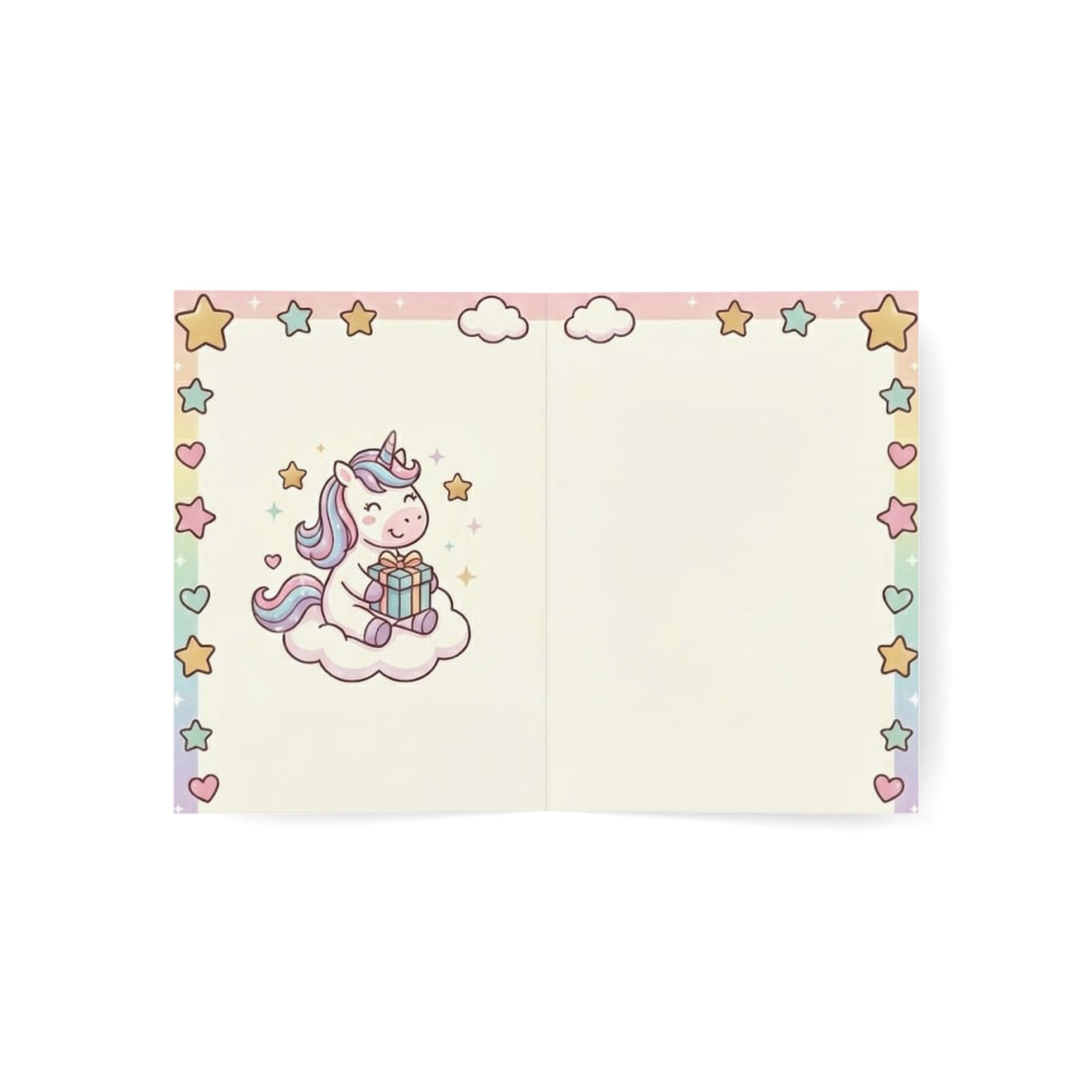 Birthday Greeting Cards—Cute Unicorn