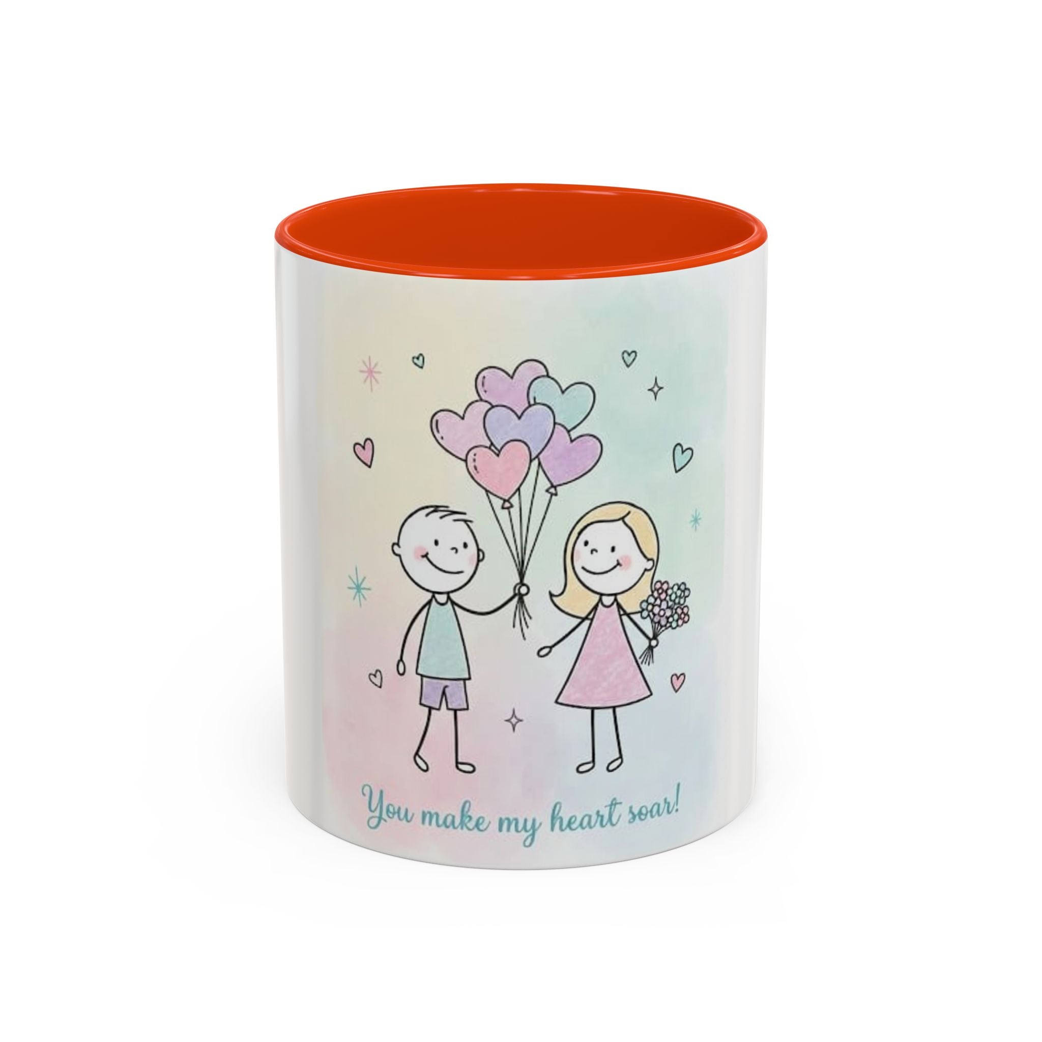 You Make My Heart Soar Mug — Cute Couple Valentine Coffee Cup