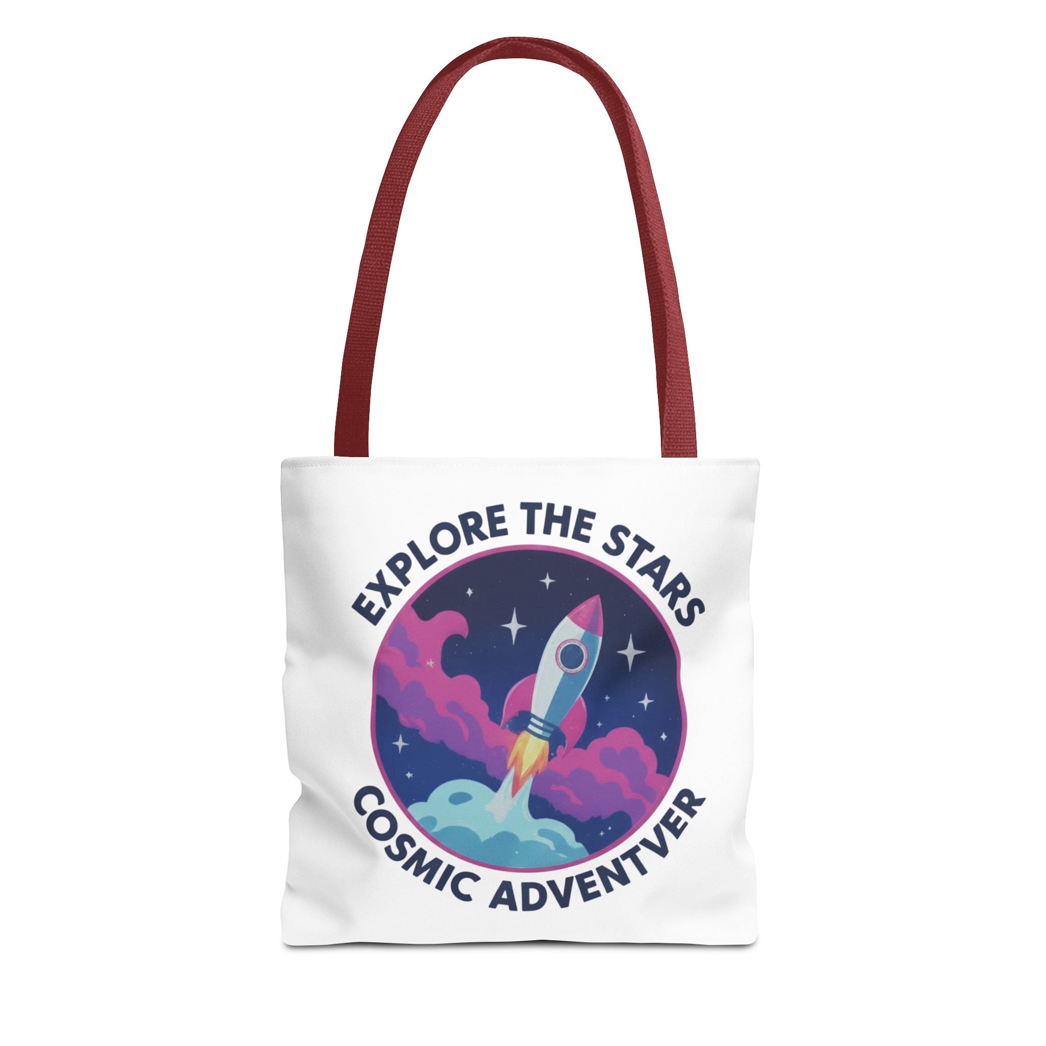 Cosmic Adventurer Tote Bag — "Explore the Stars" Rocket Design