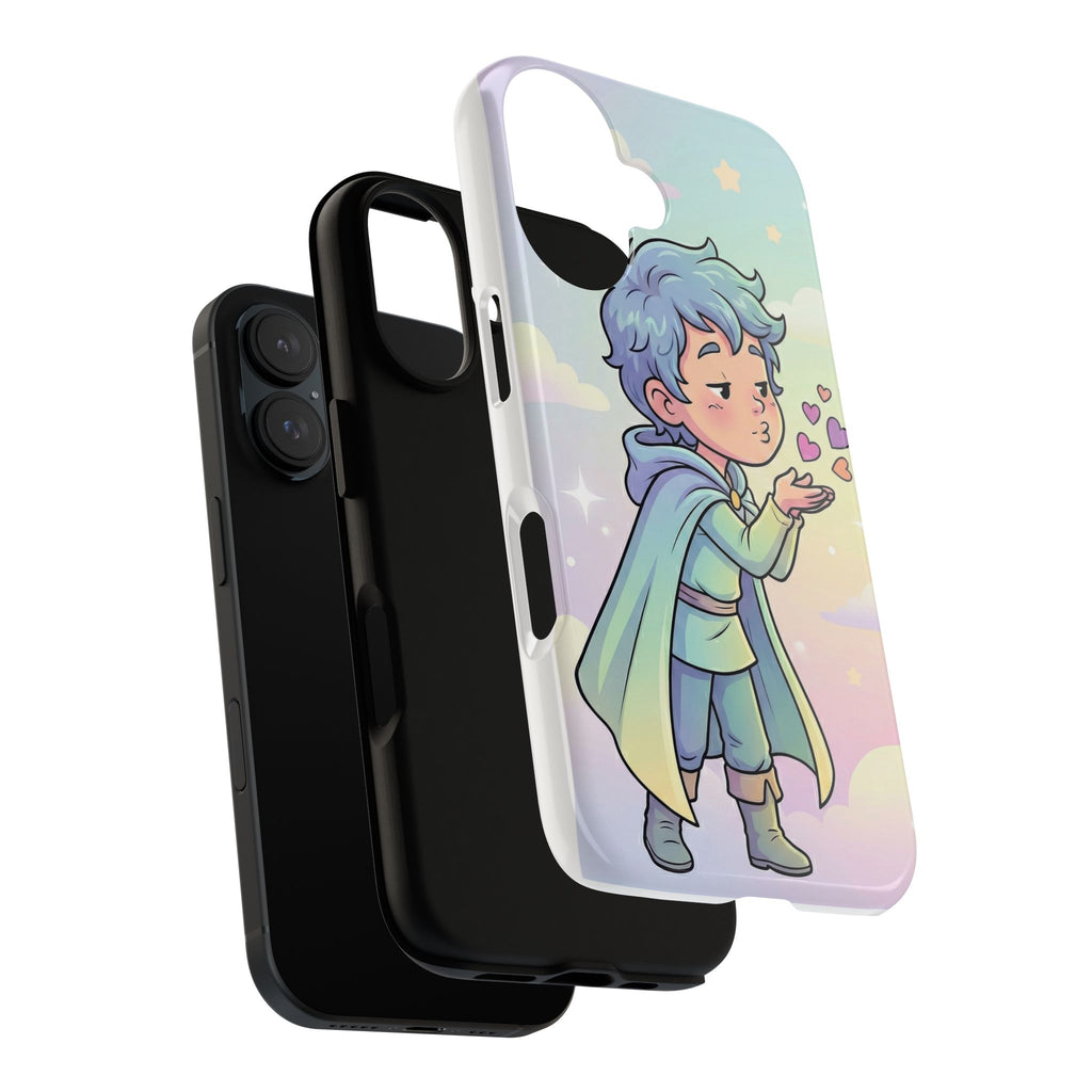 Phone Case — Pastel Prince Blowing Hearts Cute Kawaii Protective Case
