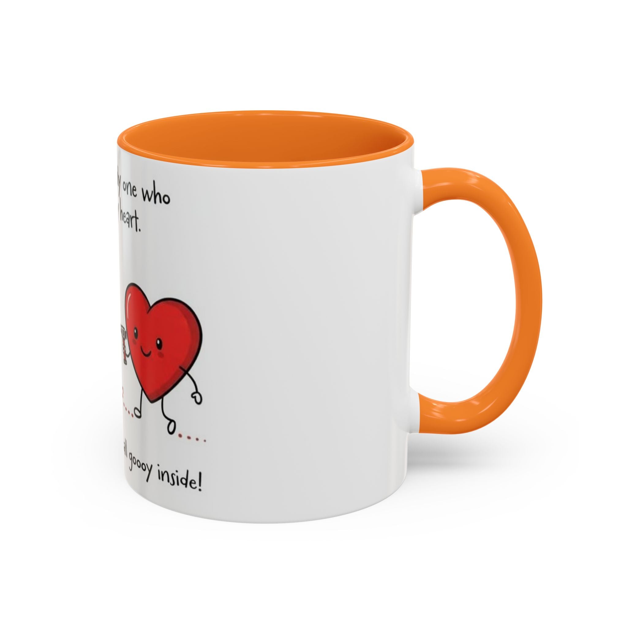 Romantic Coffee Mug — "You’re the only one who melts my heart" Cute Chees e & Heart Valentine Mug