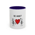 Be Mine? Valentine Heart Coffee Mug — Cute Couple Love Gift (11oz, 15oz)