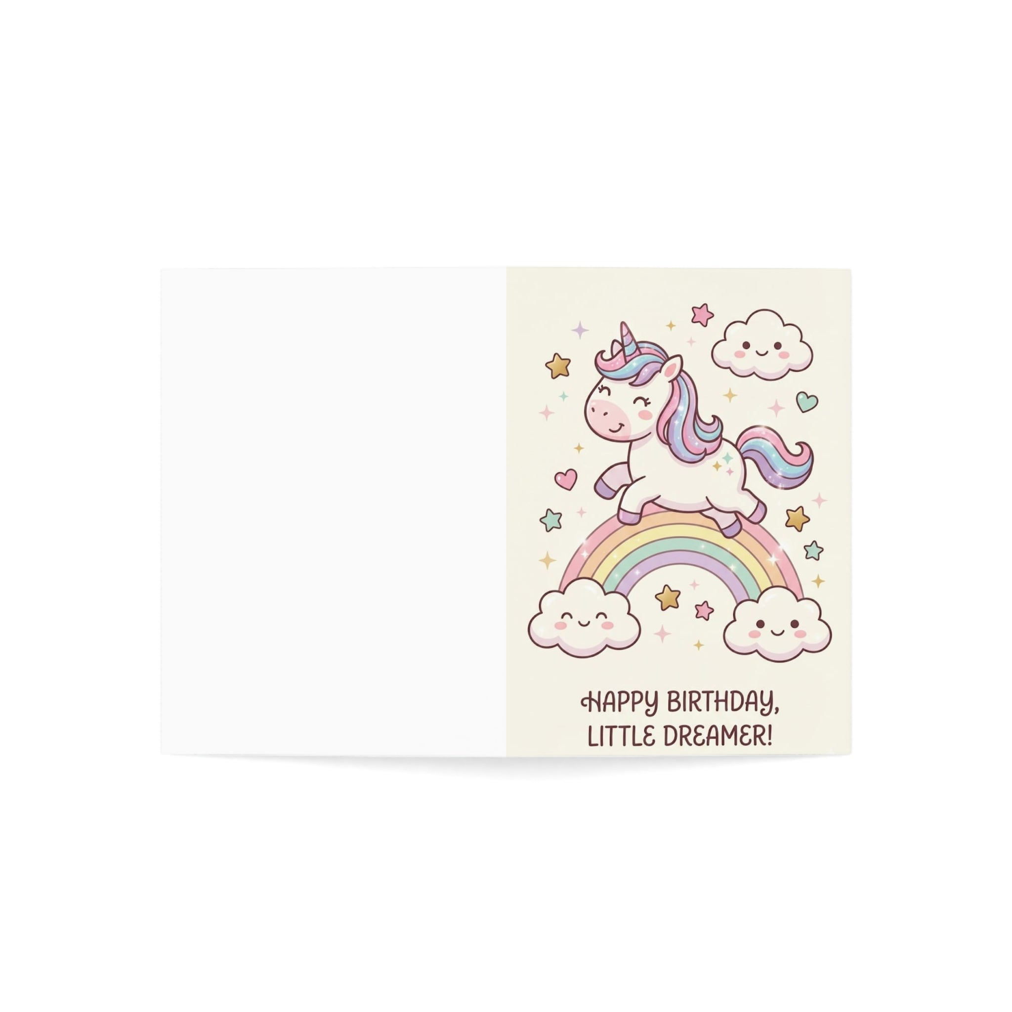 Birthday Greeting Cards—Cute Unicorn