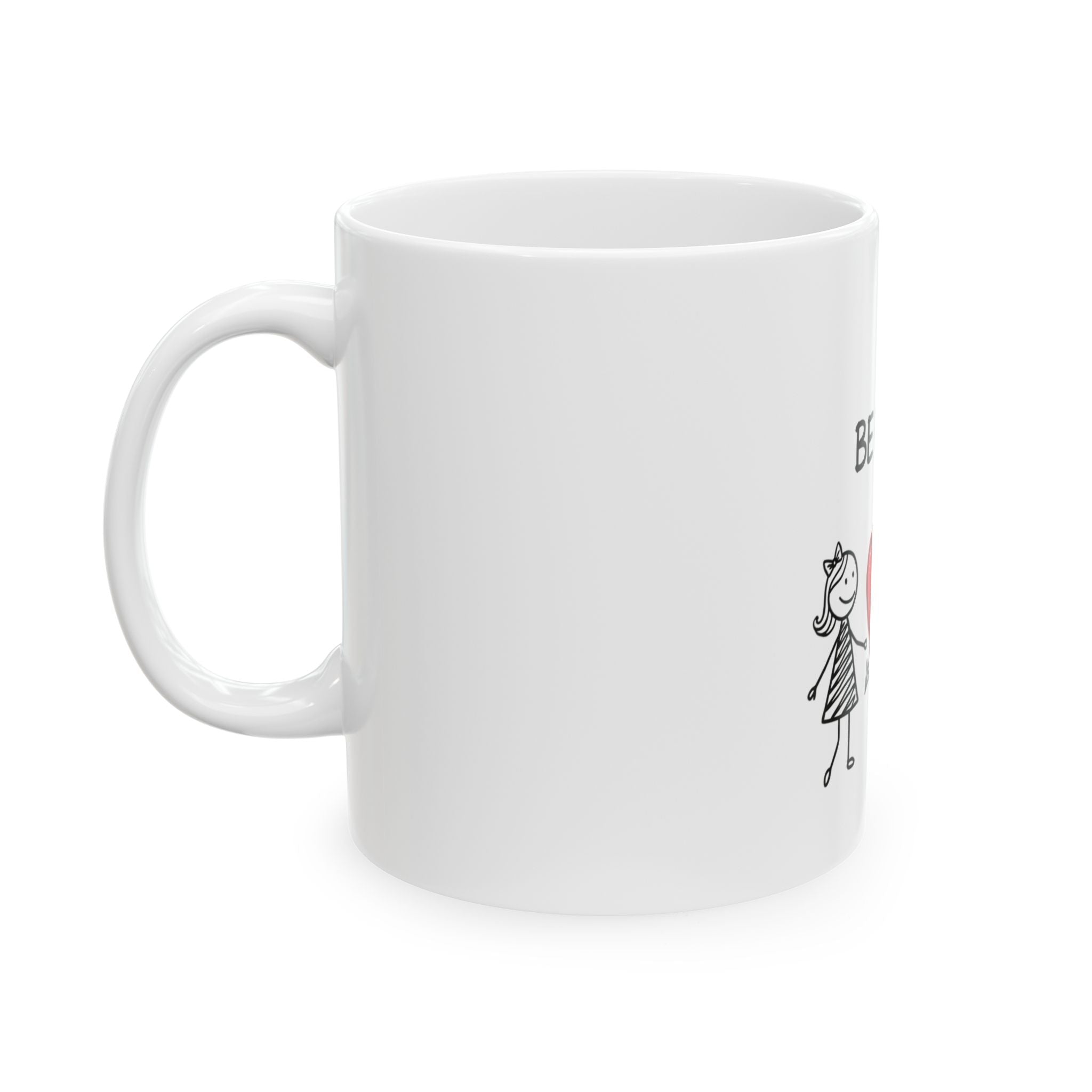 Be Mine Heart Arrow Mug | Valentine Couples Ceramic Coffee Cup