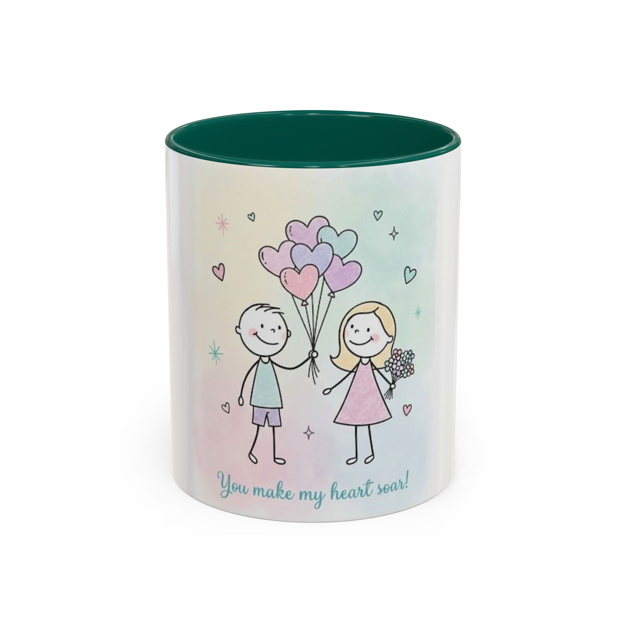 You Make My Heart Soar Mug — Cute Couple Valentine Coffee Cup