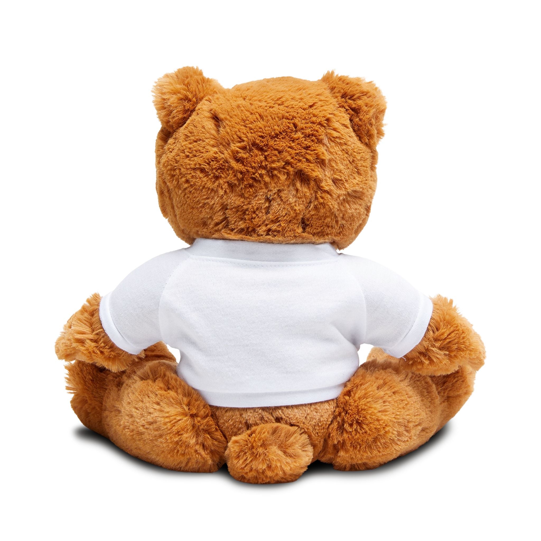 Brown Plush Teddy Bear with T-Shirt — Cute Stuffed Animal Gift for Kids & Occasions