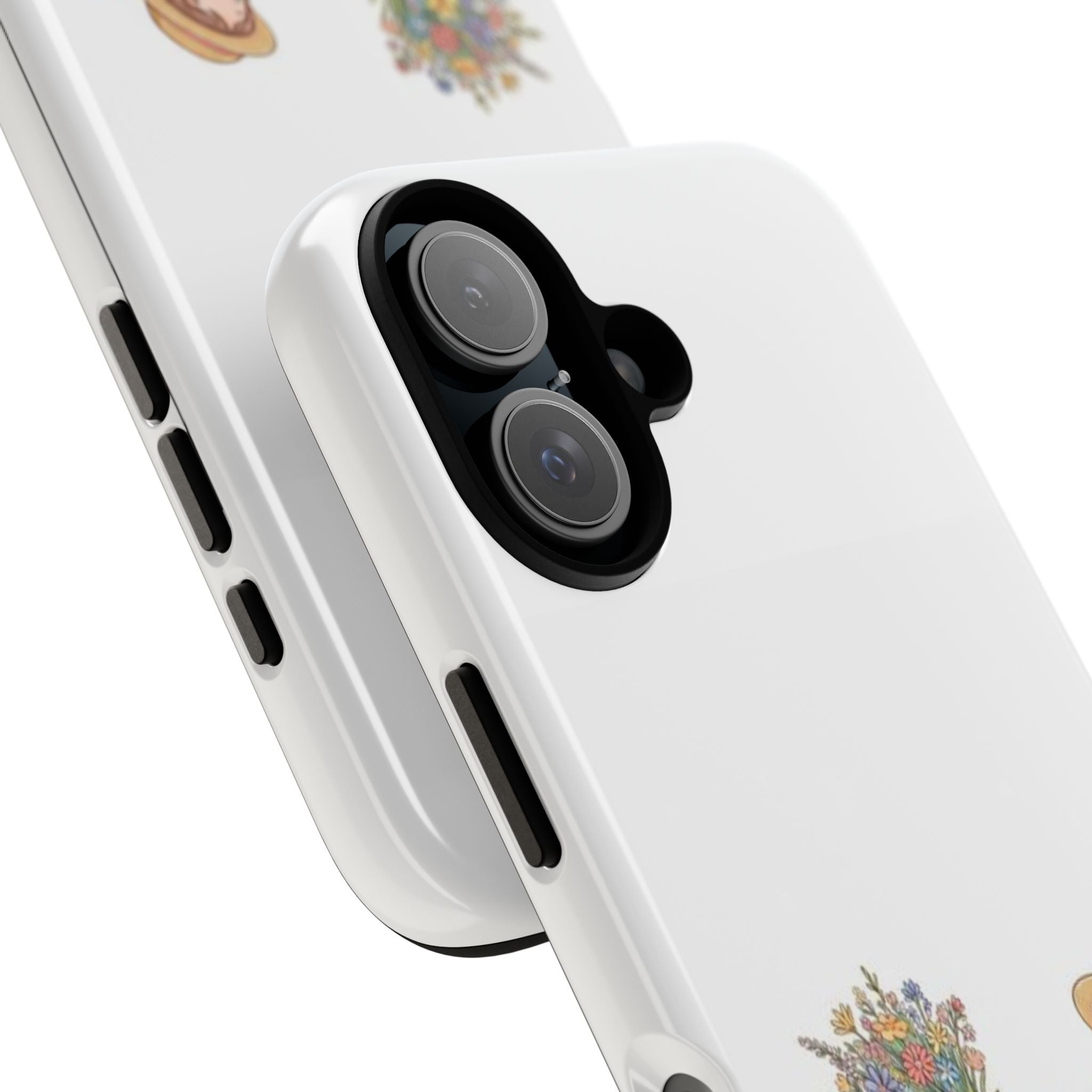 Floral Bouquet Girl Phone Case — Cute Vintage Floral iPhone Cover