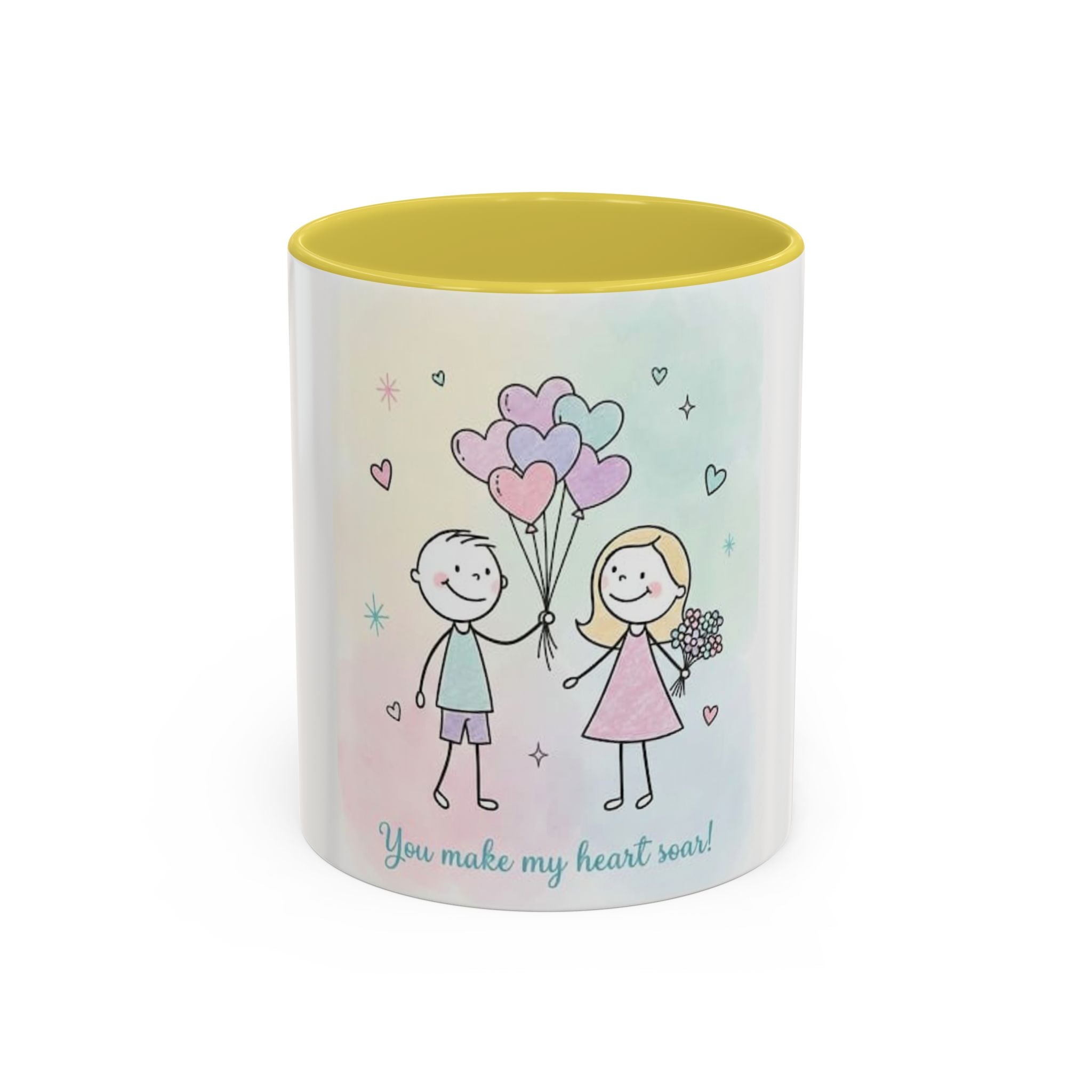 You Make My Heart Soar Mug — Cute Couple Valentine Coffee Cup