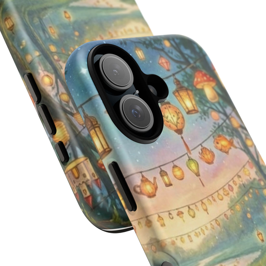Phone Case — Whimsical Lantern Boat Scene Protective Tough Case