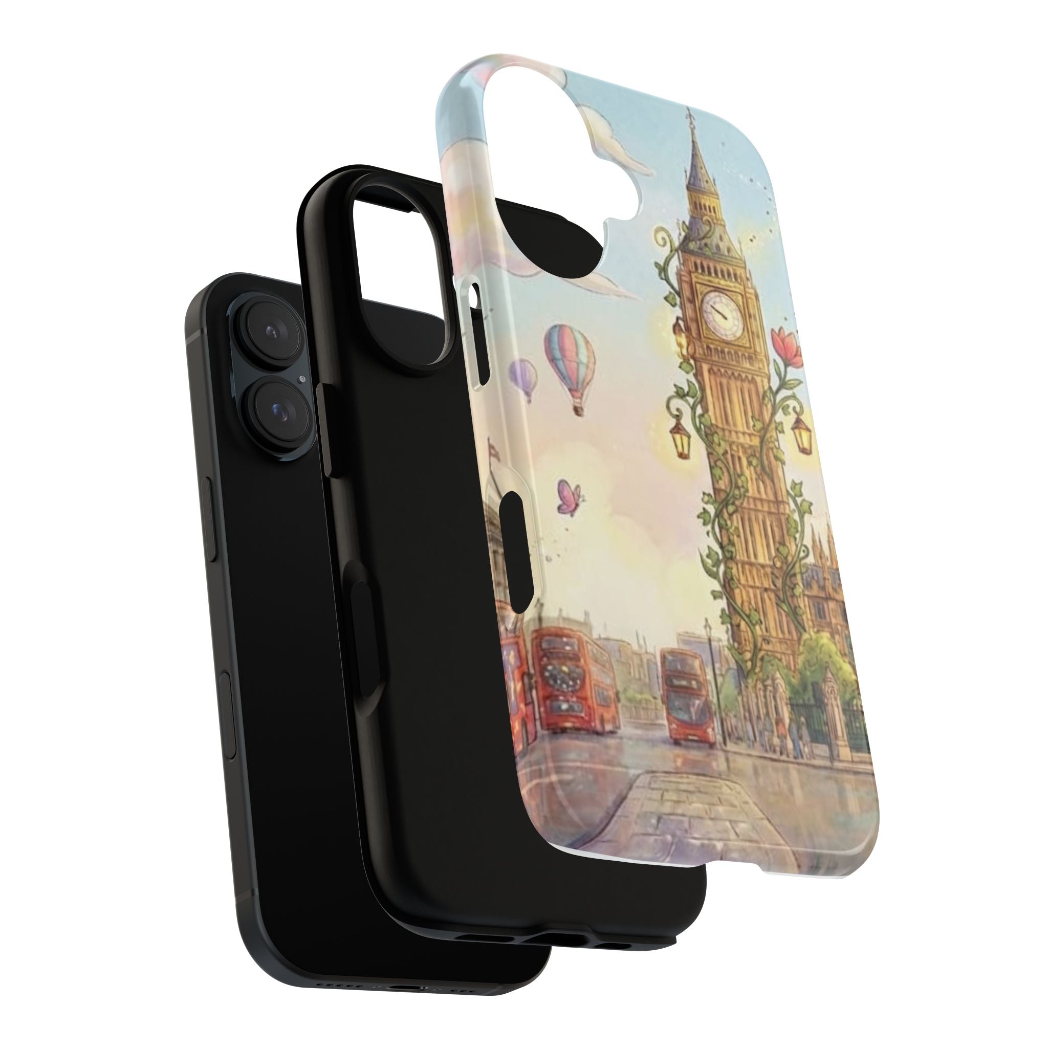 London Big Ben Watercolor Phone Case – Vintage Travel iPhone Cover