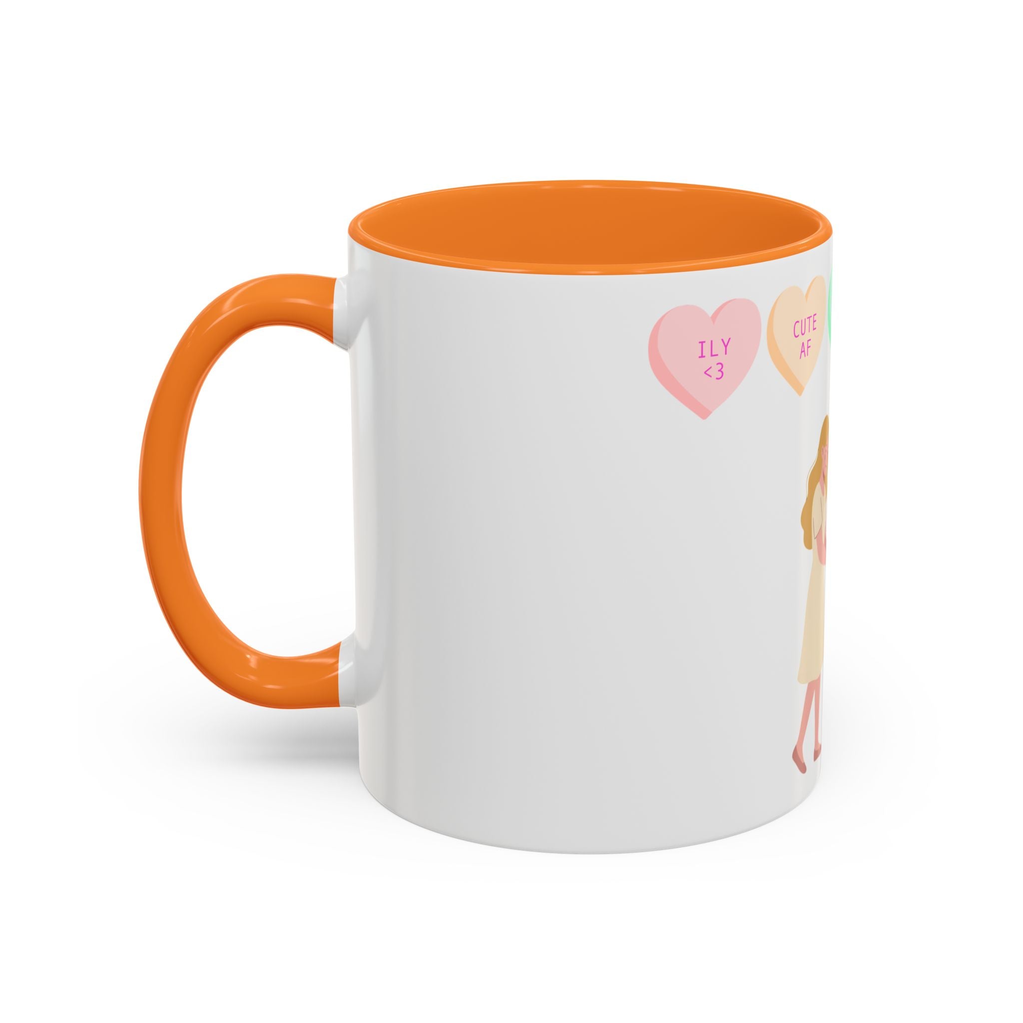 Engagement Proposal Coffee Mug — 'Be Mine' Conversation Hearts Valentine Romance Mug (11oz/15oz)