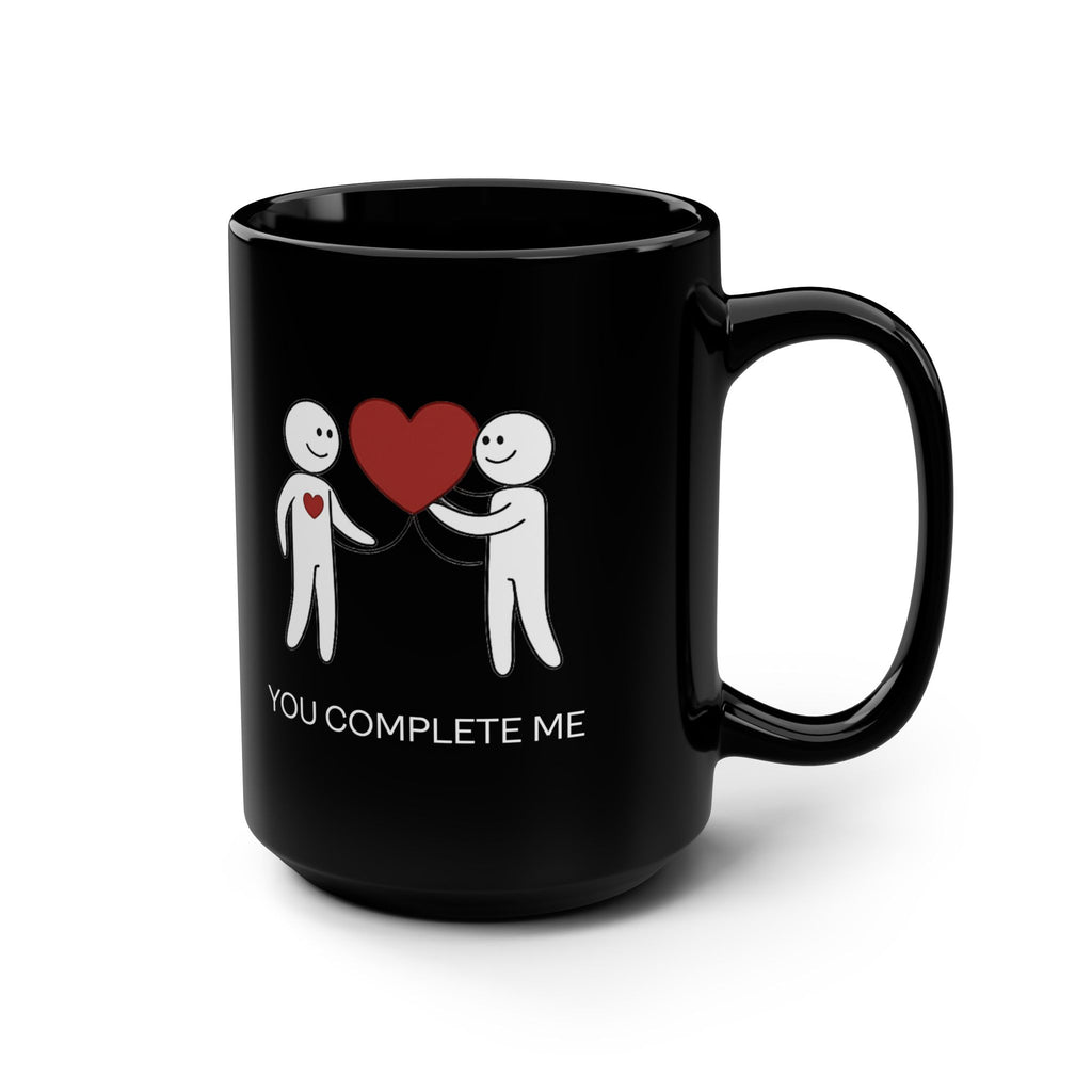 You Complete Me Mug — Romantic Black Coffee Cup