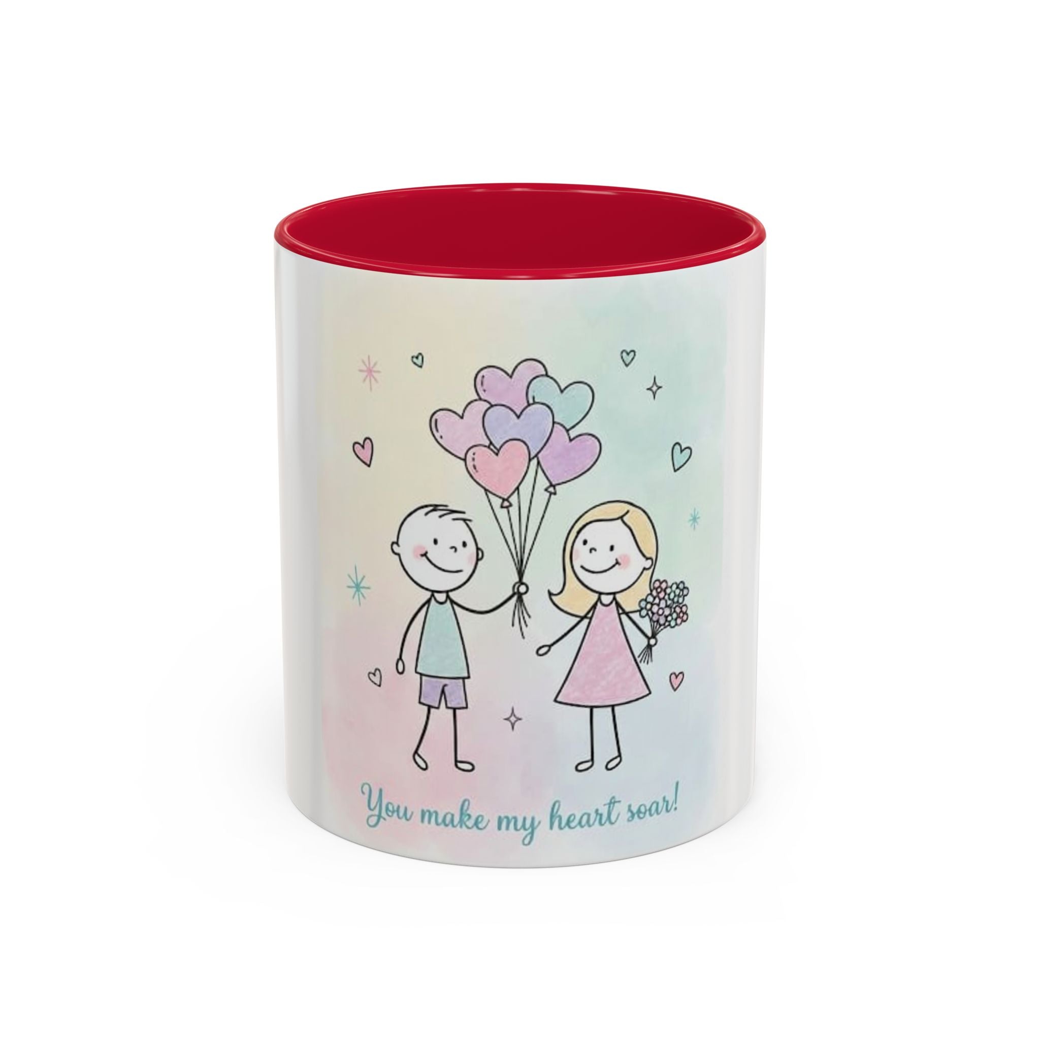 You Make My Heart Soar Mug — Cute Couple Valentine Coffee Cup