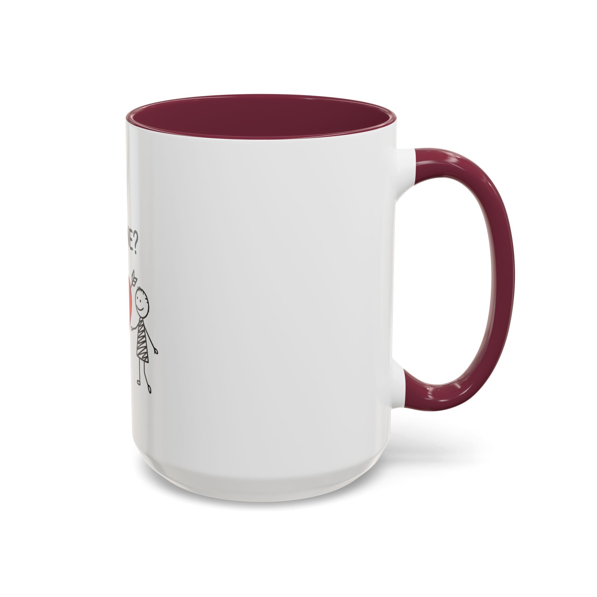 Be Mine? Valentine Heart Coffee Mug — Cute Couple Love Gift (11oz, 15oz)
