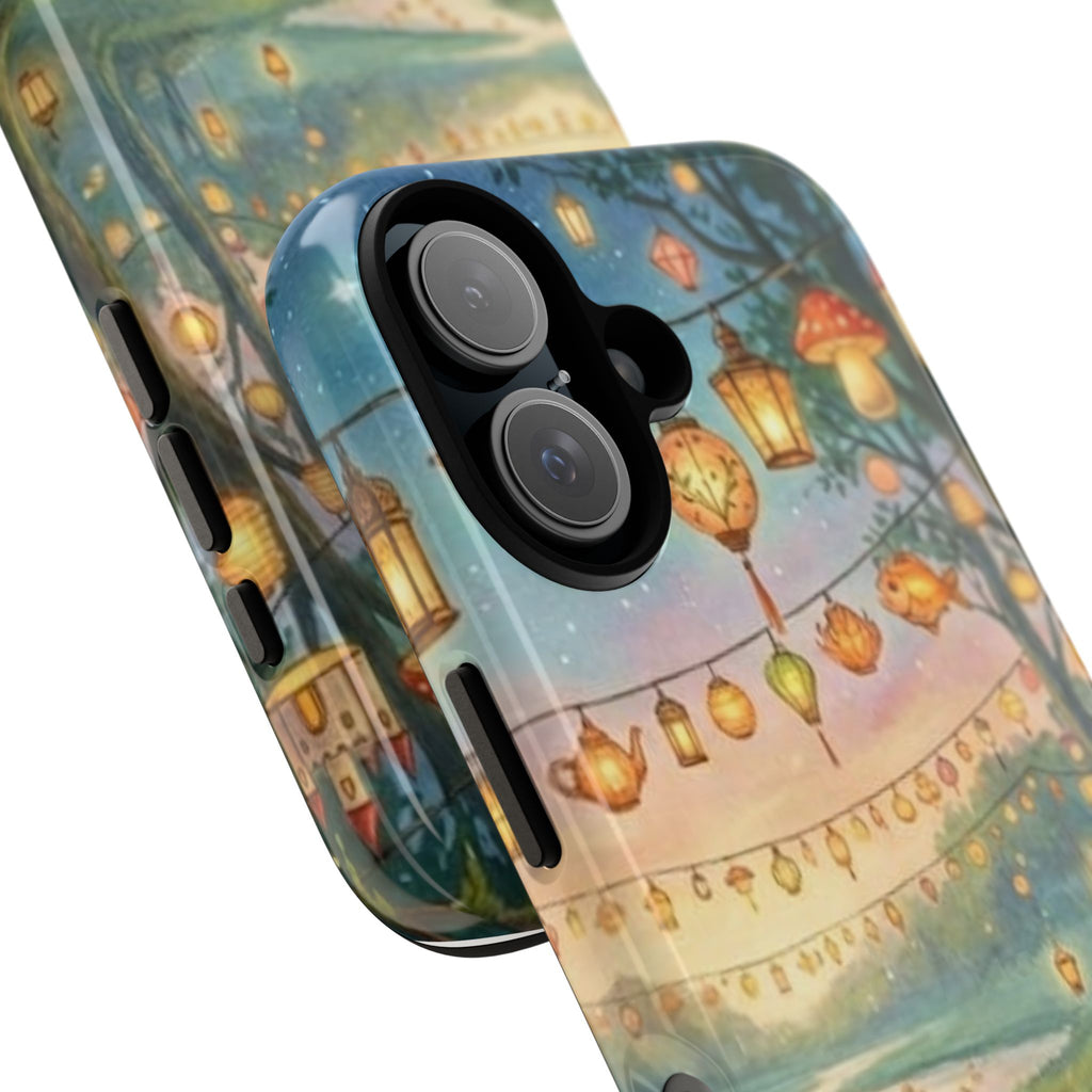Phone Case — Whimsical Lantern Boat Scene Protective Tough Case