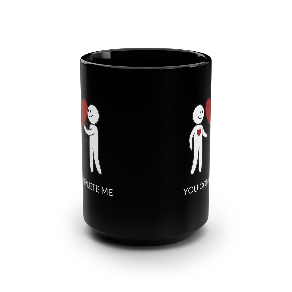 You Complete Me Mug — Romantic Black Coffee Cup