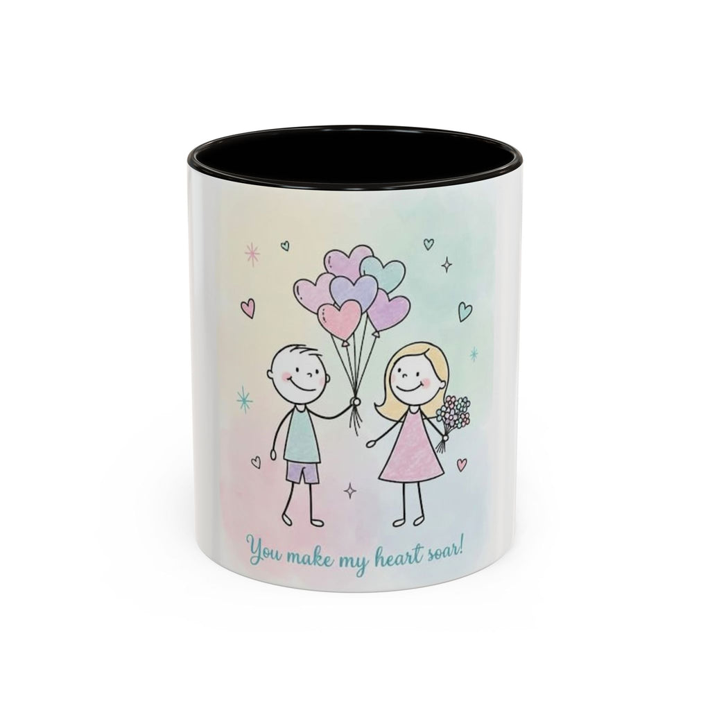 You Make My Heart Soar Mug — Cute Couple Valentine Coffee Cup