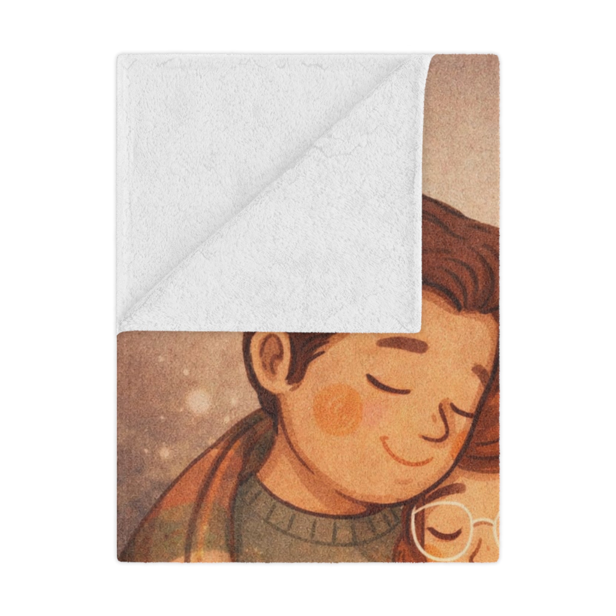 Cozy Couple Minky Blanket – Cute Romantic Plaid Throw